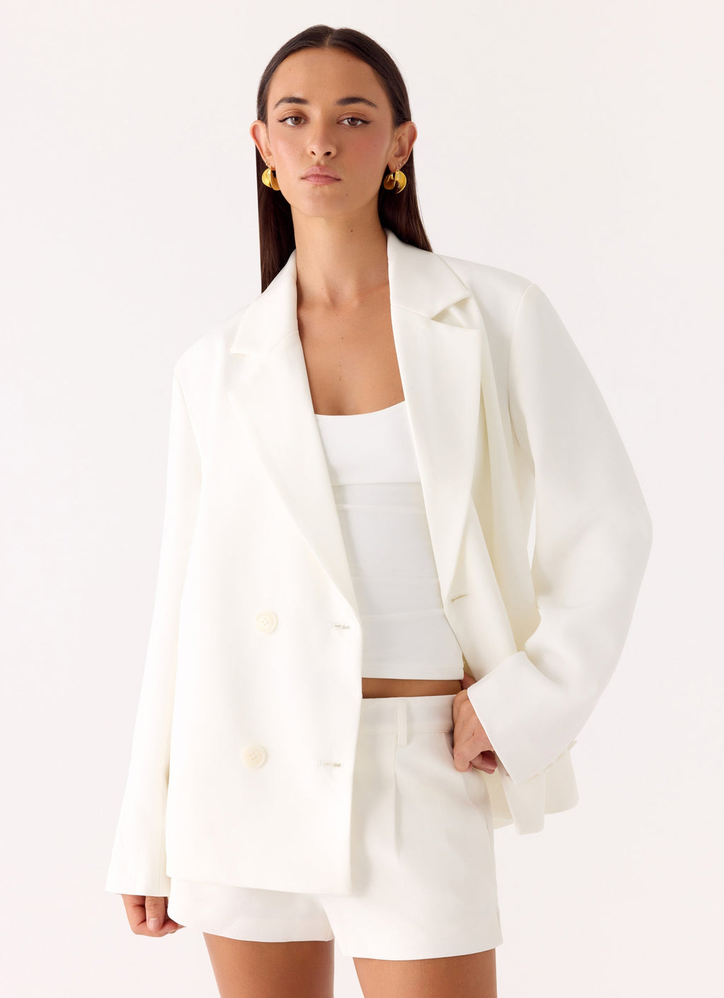 Asher Suiting Blazer - White