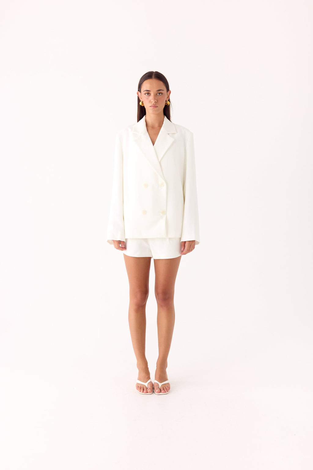 Asher Suiting Blazer - White